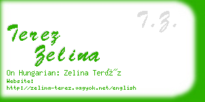 terez zelina business card